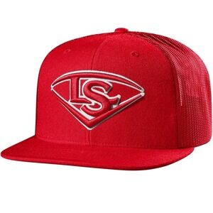 Louisville Slugger‎  Baseball  B.I.G Snapback Hat Red Cap Embroidered Logo NEW